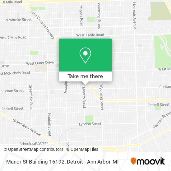 Mapa de Manor St Building 16192