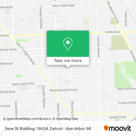 Ilene St Building 18654 map