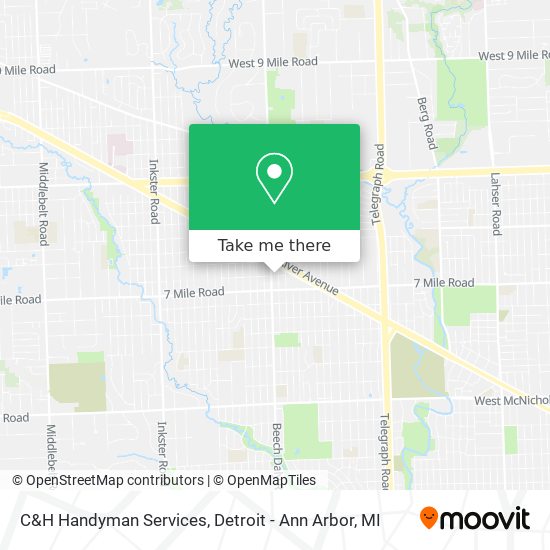 Mapa de C&H Handyman Services