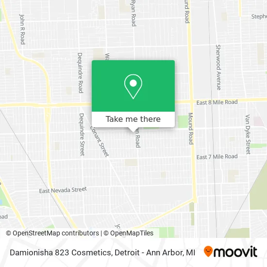 Damionisha 823 Cosmetics map