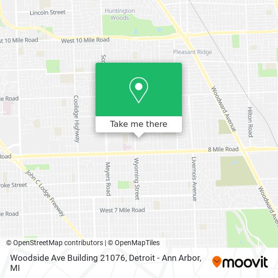 Mapa de Woodside Ave Building 21076