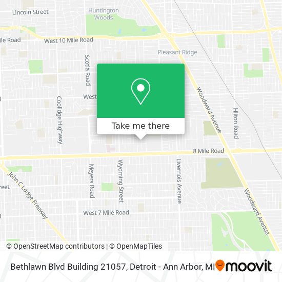 Mapa de Bethlawn Blvd Building 21057