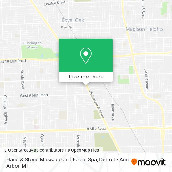 Hand & Stone Massage and Facial Spa map