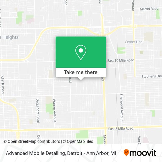 Advanced Mobile Detailing map