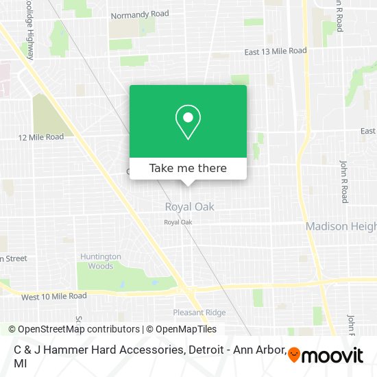 C & J Hammer Hard Accessories map