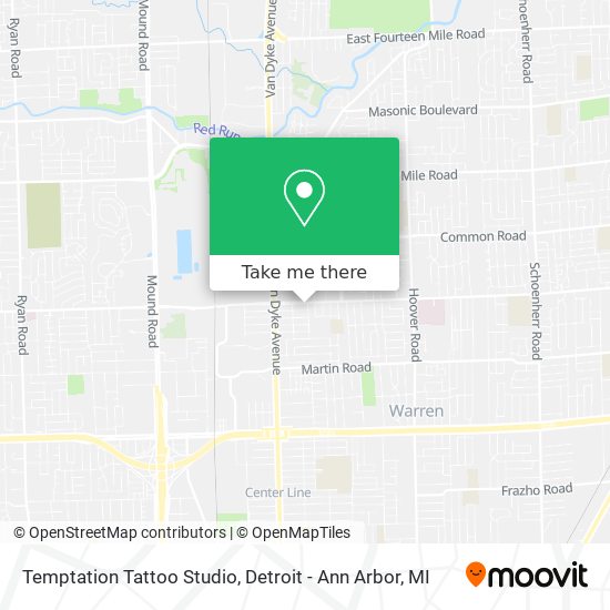 Mapa de Temptation Tattoo Studio