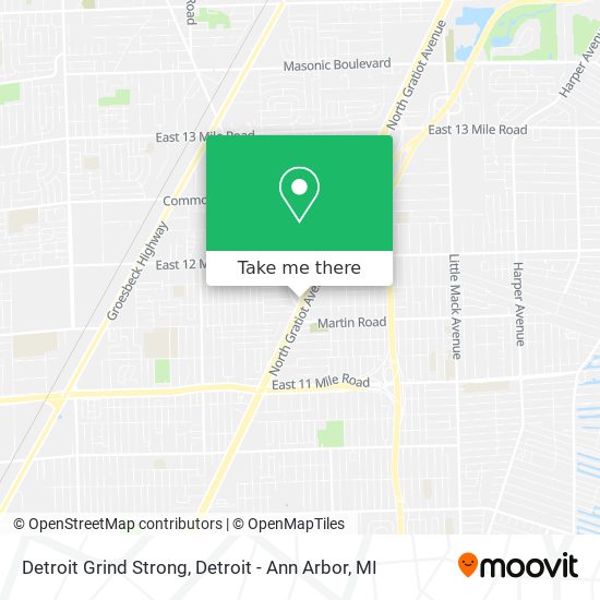 Detroit Grind Strong map