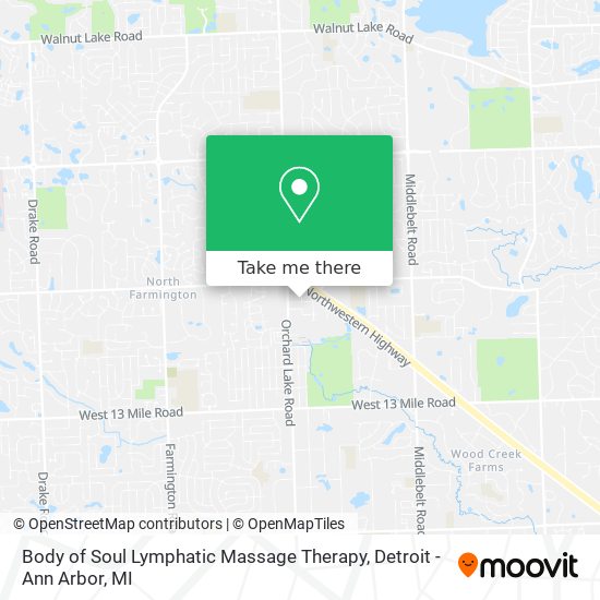 Body of Soul Lymphatic Massage Therapy map
