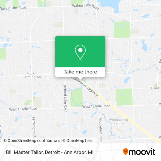 Bill Master Tailor map