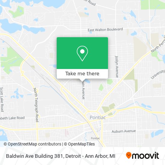 Mapa de Baldwin Ave Building 381