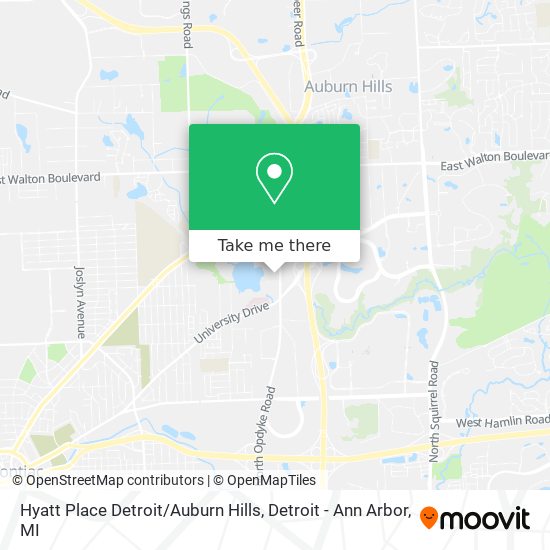 Hyatt Place Detroit / Auburn Hills map