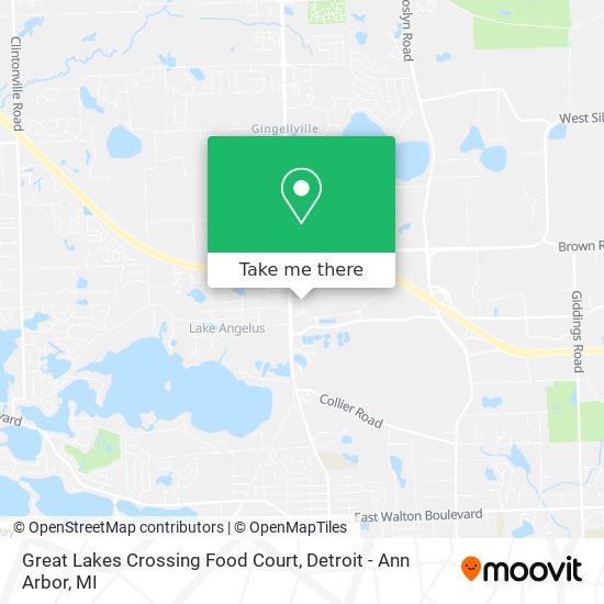 Great Lakes Crossing Food Court map