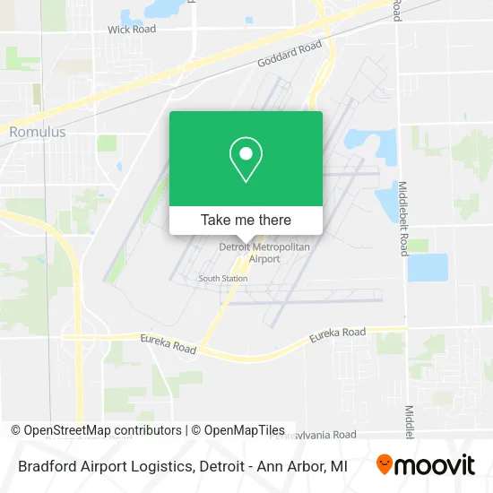 Bradford Airport Logistics map