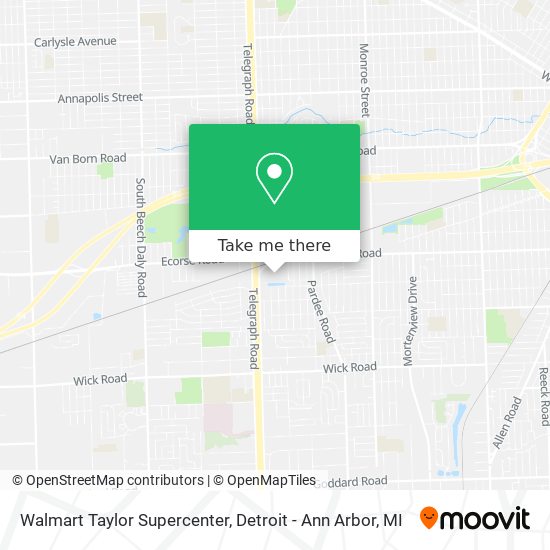 Walmart Taylor Supercenter map