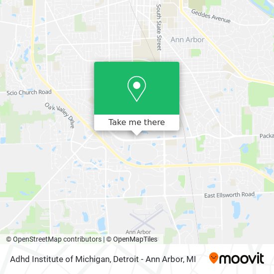 Adhd Institute of Michigan map
