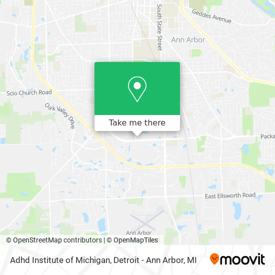 Adhd Institute of Michigan map