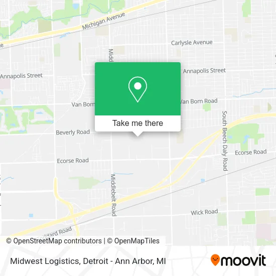 Midwest Logistics map