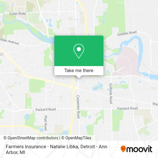 Farmers Insurance - Natalie Libka map