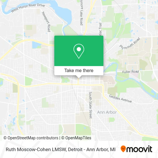 Ruth Moscow-Cohen LMSW map