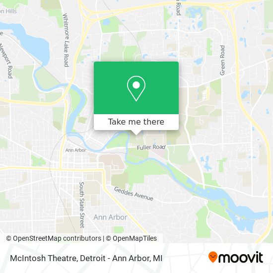 Mapa de McIntosh Theatre