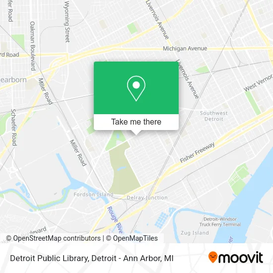 Detroit Public Library map