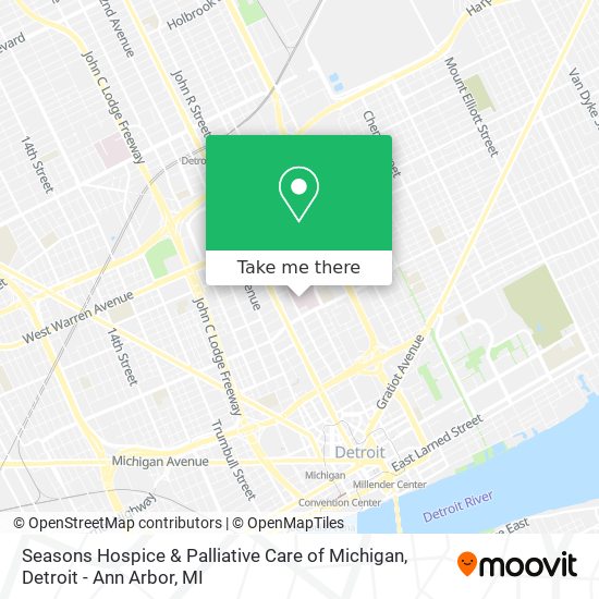 Mapa de Seasons Hospice & Palliative Care of Michigan