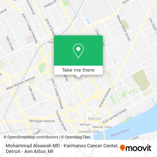 Mohammad Alsawah MD - Karmanos Cancer Center map