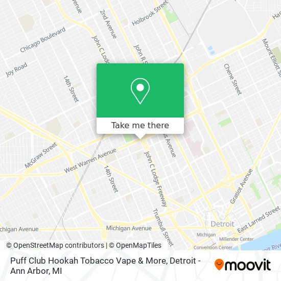 Puff Club Hookah Tobacco Vape & More map