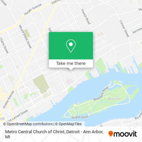 Metro Central Church of Christ map