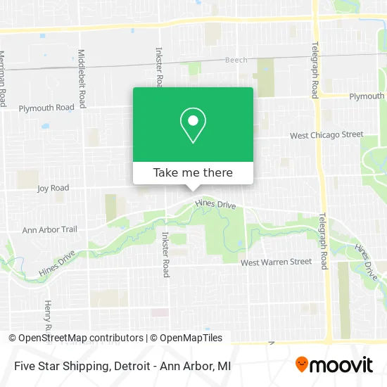 Five Star Shipping map