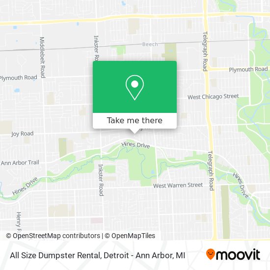 Mapa de All Size Dumpster Rental