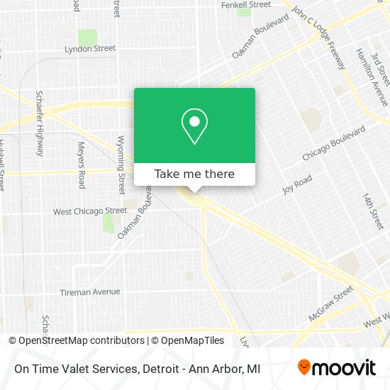 On Time Valet Services map