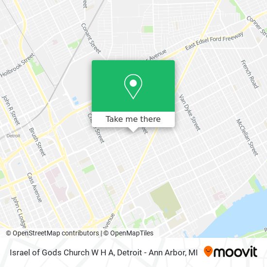 Israel of Gods Church W H A map