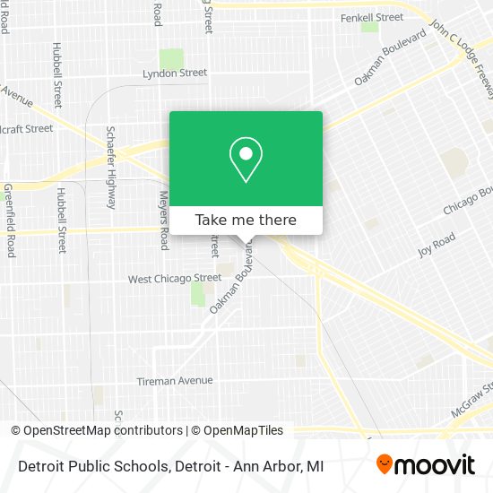 Detroit Public Schools map