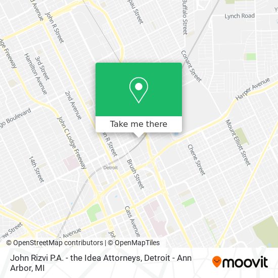 Mapa de John Rizvi P.A. - the Idea Attorneys