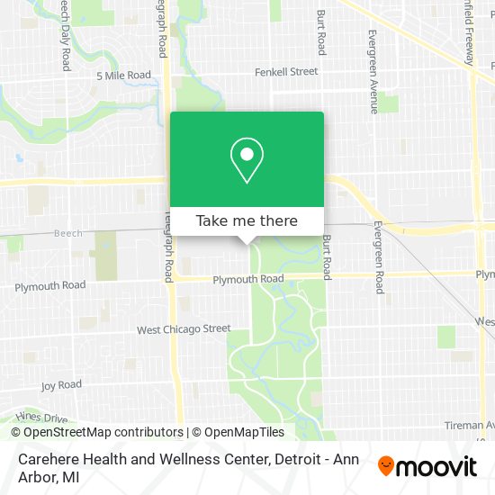 Carehere Health and Wellness Center map