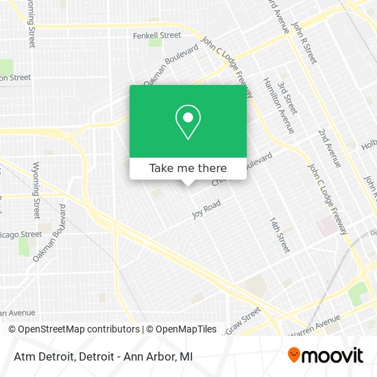 Mapa de Atm Detroit