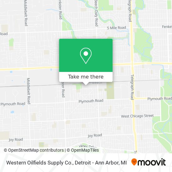 Western Oilfields Supply Co. map