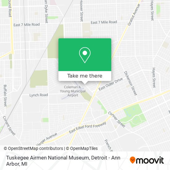 Tuskegee Airmen National Museum map
