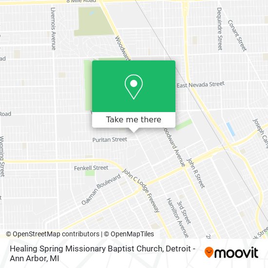 Healing Spring Missionary Baptist Church map