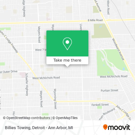 Mapa de Billies Towing