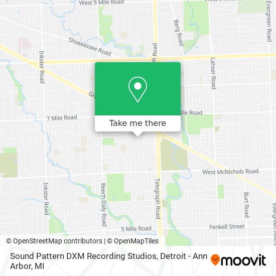 Mapa de Sound Pattern DXM Recording Studios