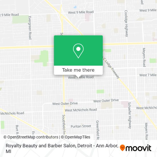 Royalty Beauty and Barber Salon map