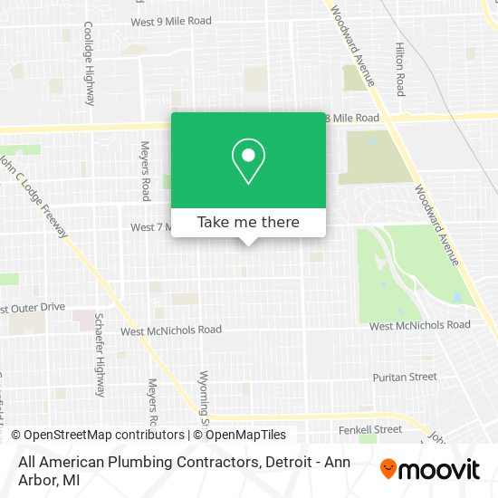 Mapa de All American Plumbing Contractors