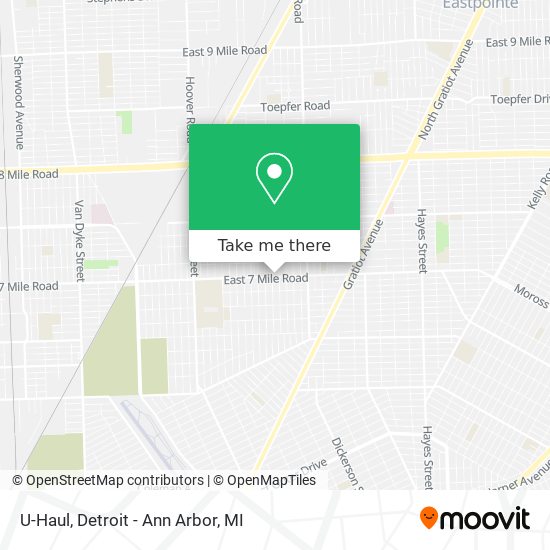 U-Haul map