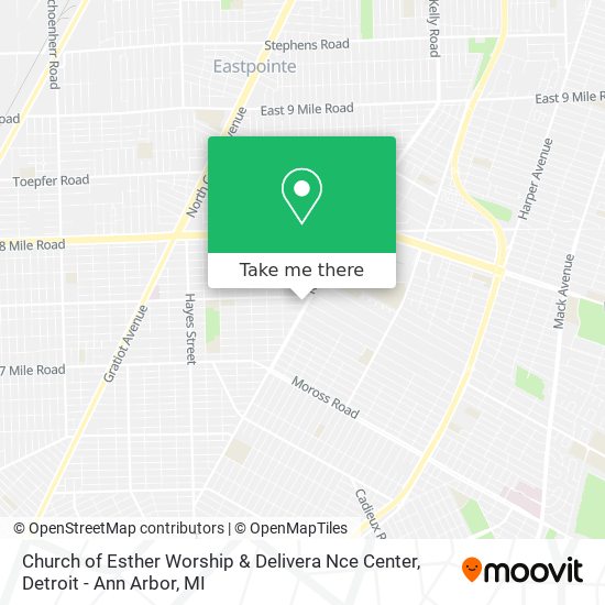 Mapa de Church of Esther Worship & Delivera Nce Center