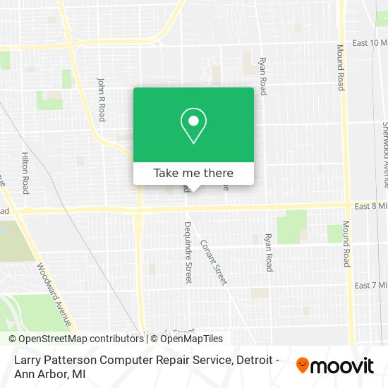 Larry Patterson Computer Repair Service map
