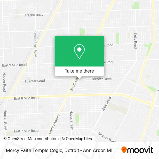 Mercy Faith Temple Cogic map