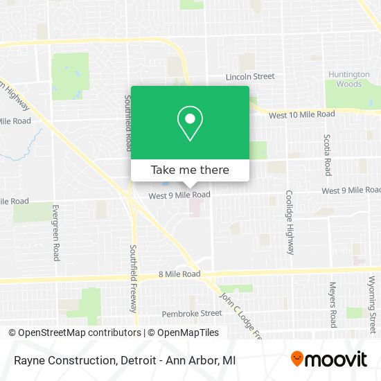 Rayne Construction map