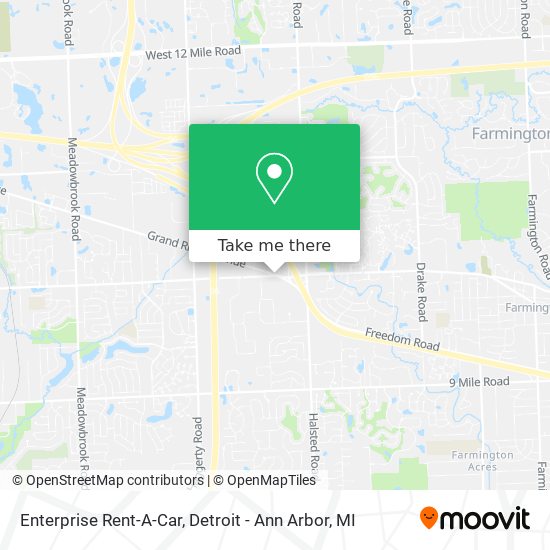Enterprise Rent-A-Car map